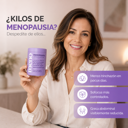 MENO® l Cápsulas Adelgazantes Menopausia - 50% OFF