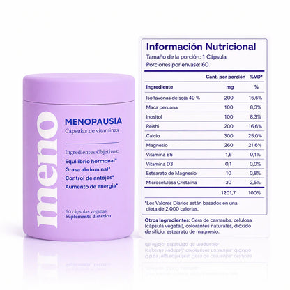 MENO® l Cápsulas Adelgazantes Menopausia - 50% OFF