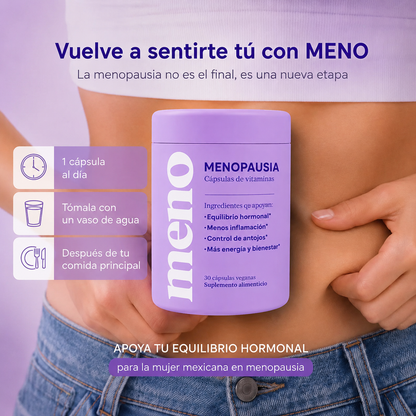 MENO® l Cápsulas Adelgazantes Menopausia - 50% OFF